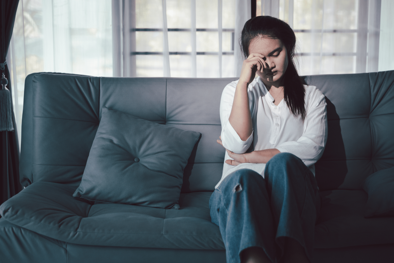 A young woman in a counseling session at Graceful Growth Clinic